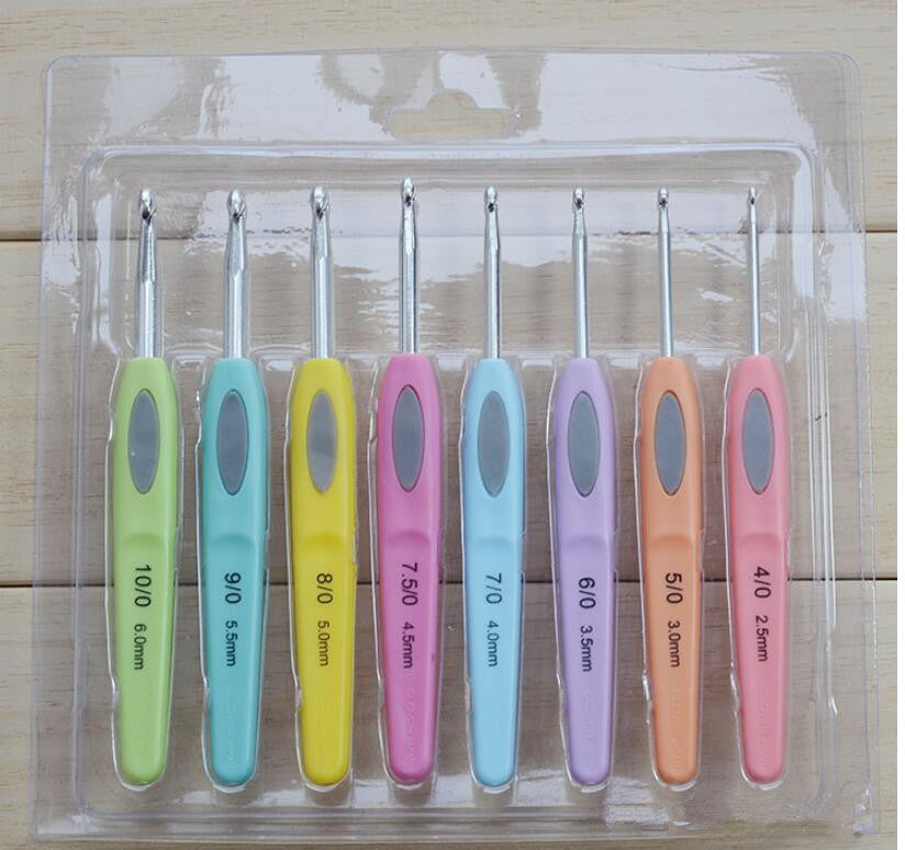 8pcs Crochet Hooks Set, Knitting Needles