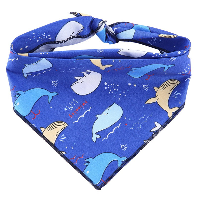 Dog scarf triangle scarf