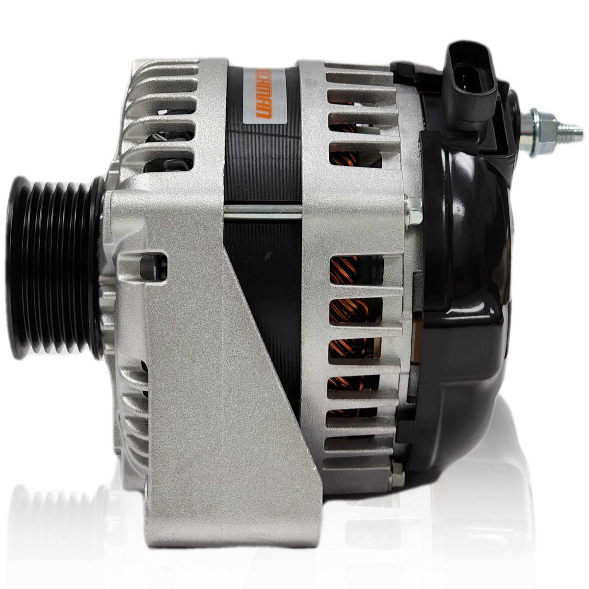 Mechman 240 Amp High Output Racing Alternator for GM Truck LS Brackets - Rear Output