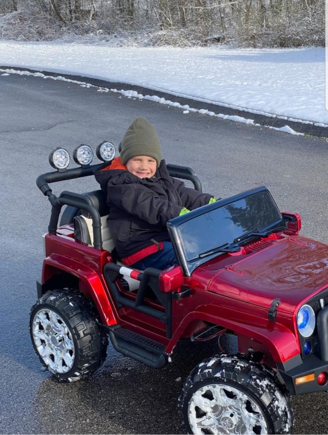 Ride On Car Kids Jeep Style 4x4 W/Rubber Tires 24 Volt