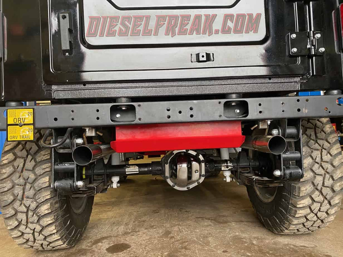 2.5" Dual Exhaust Kit Rear Exit Race Diesel Freak