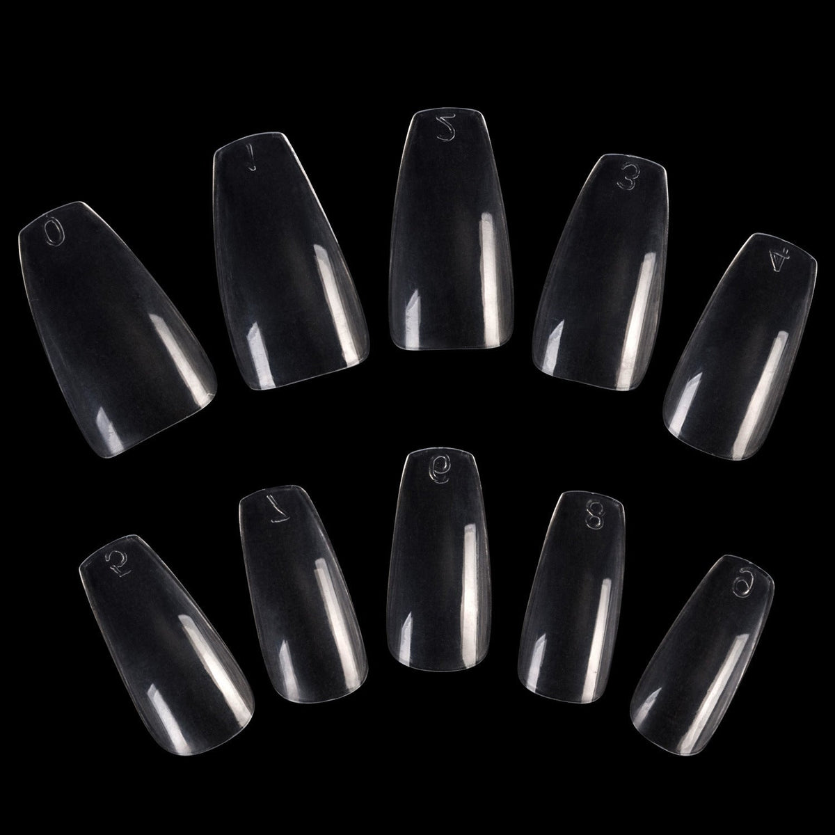 Long Ballerina False Nails Full Coverage