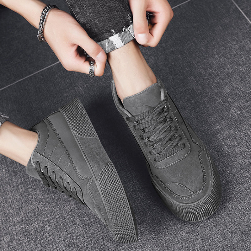 Breathable Lace-up Sneakers for Men