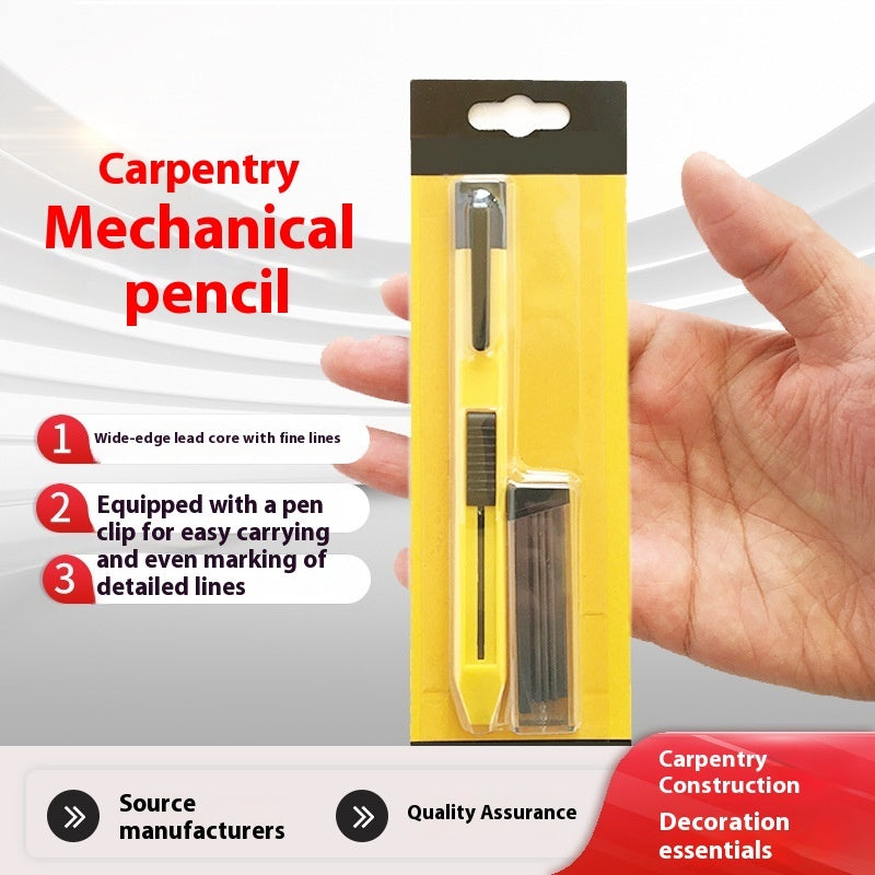Thick-Lead Woodworking Propelling Pencil – Durable Marking Tool