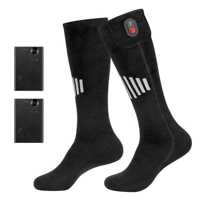 Electric Heating Pure Cotton Skiing Warm-keeping Socks