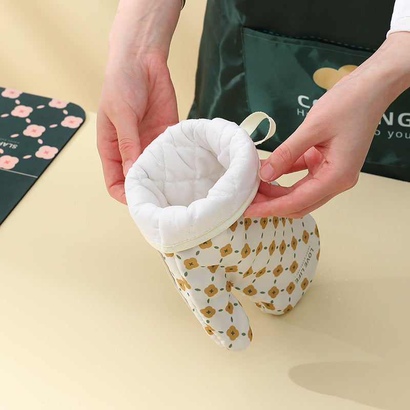 Heat Resistant Oven Mitts Anti-Scalding Gloves