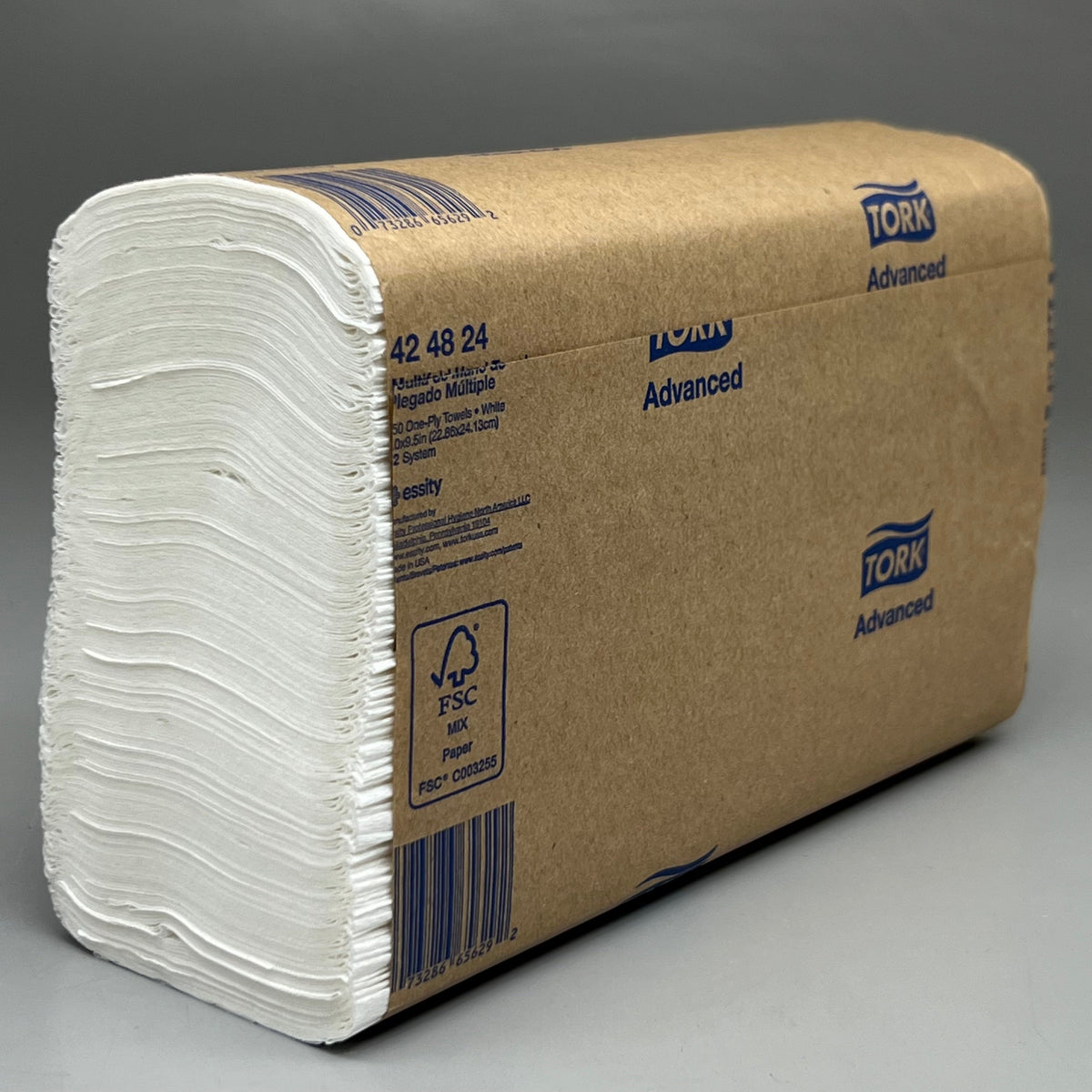 TORK (16 PACK, 250 per pack) Advanced Multifold Hand Towels 9"x9.5" 424824 White PayWut