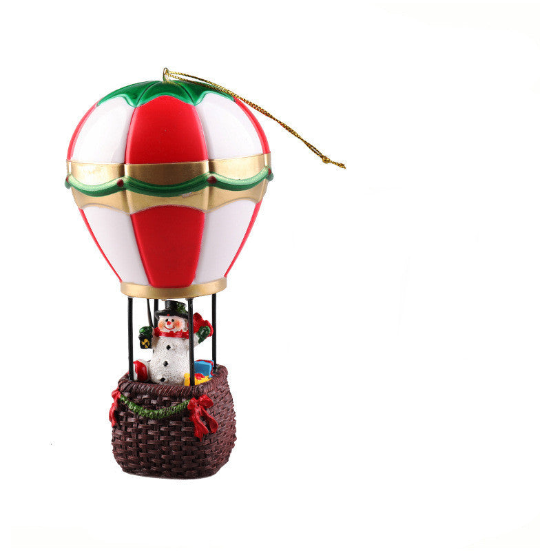Christmas Resin Luminous Old Man, Snowman Ornaments