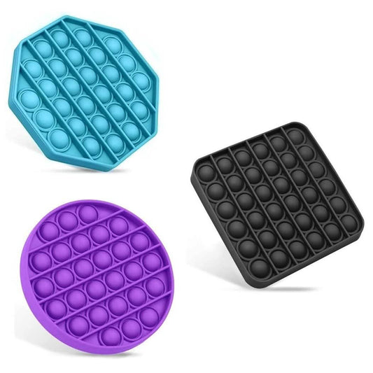 3-Pack: Push Pop Bubble Fidget Toy