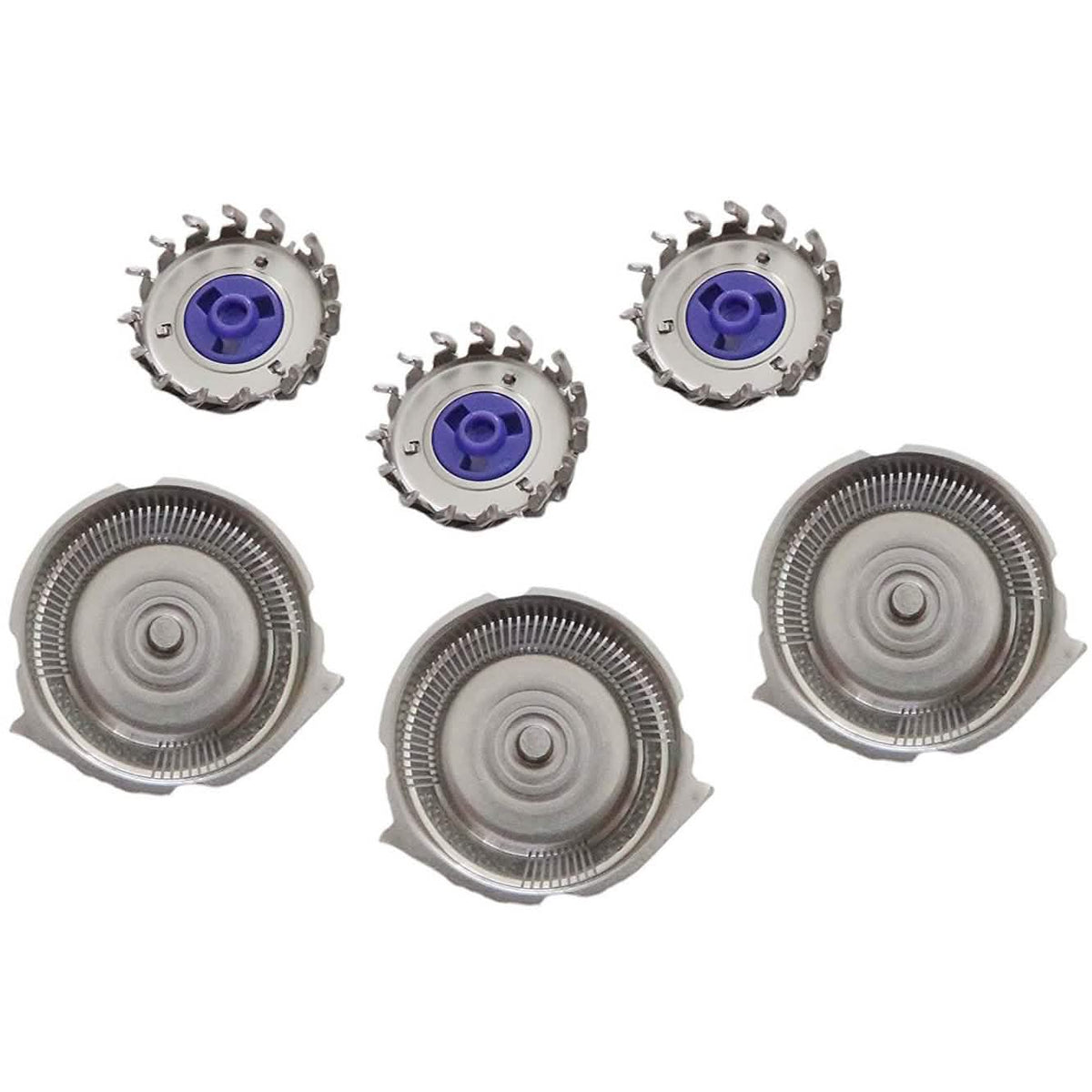 3-Piece: HQ8 Dual Precision Replacement Heads for Philips Norelco Shavers