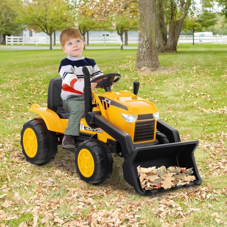 3-Speed 12V Electric Ride-On Excavator Truck with Music, Lights, and Remote Control MagicCars