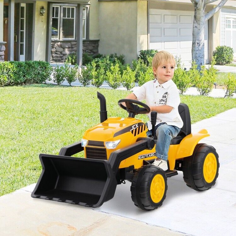 3-Speed 12V Electric Ride-On Excavator Truck with Music, Lights, and Remote Control MagicCars