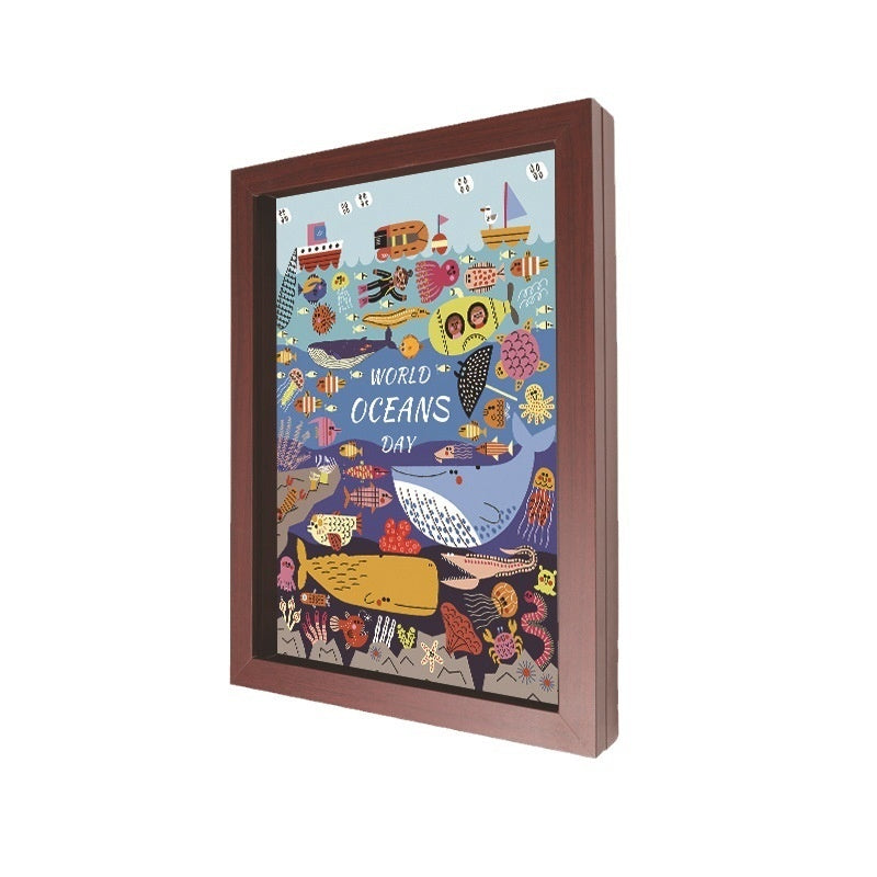 A4 Children's Painting Storage Frame DiyKidsArt Magnetic Picture Frame My Store