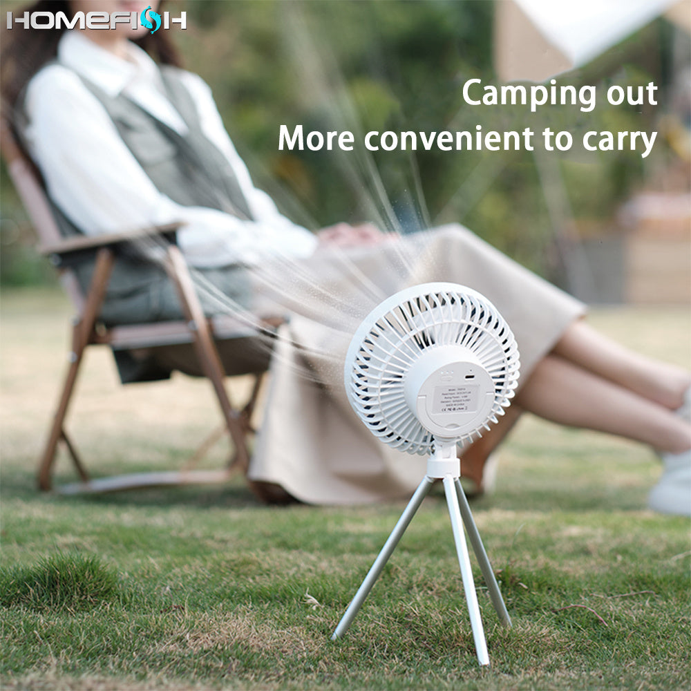 Camping Fan Tripod Portable Hanging Fan
