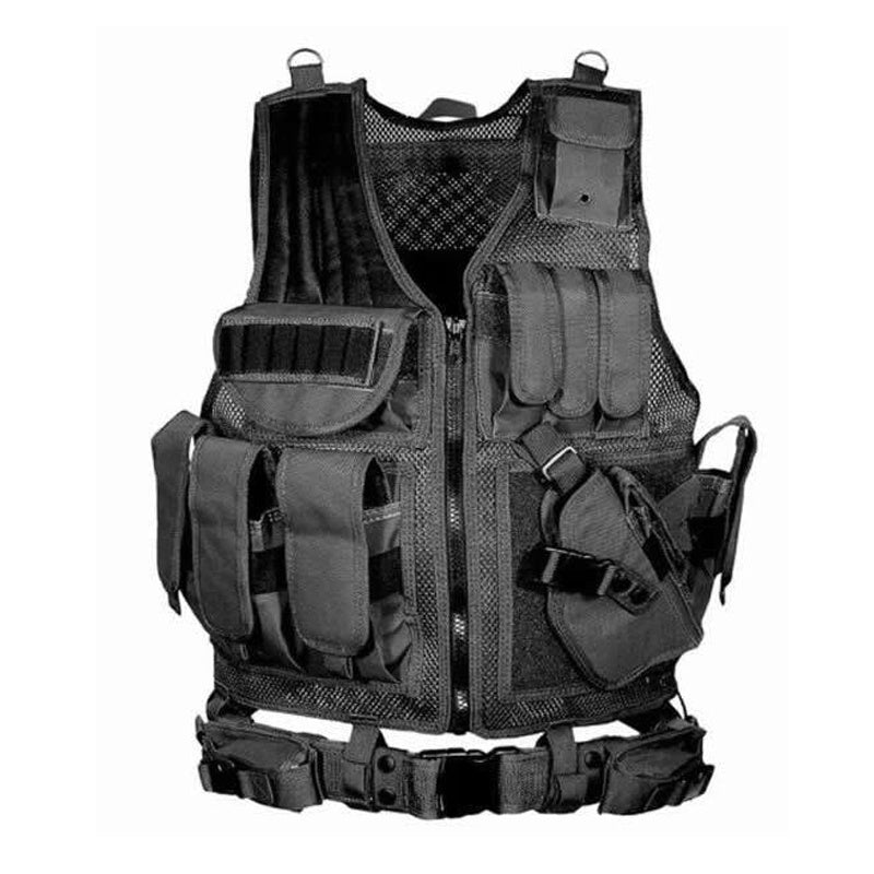 Tactical Military Vest - MOLLE Plate Carrier for Airsoft & Training