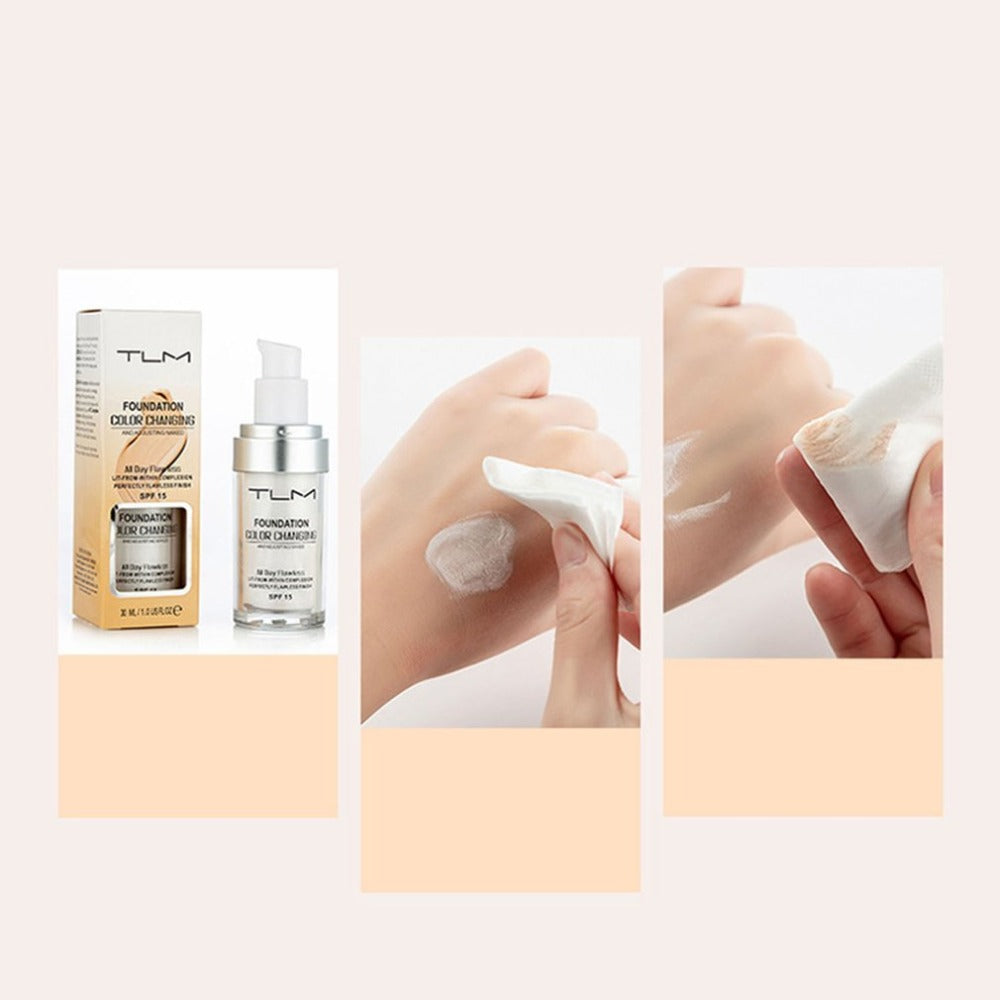 Temperature Liquid Foundation Concealer Portable Natural Color  Makeup Foundation BB Concealer My Store