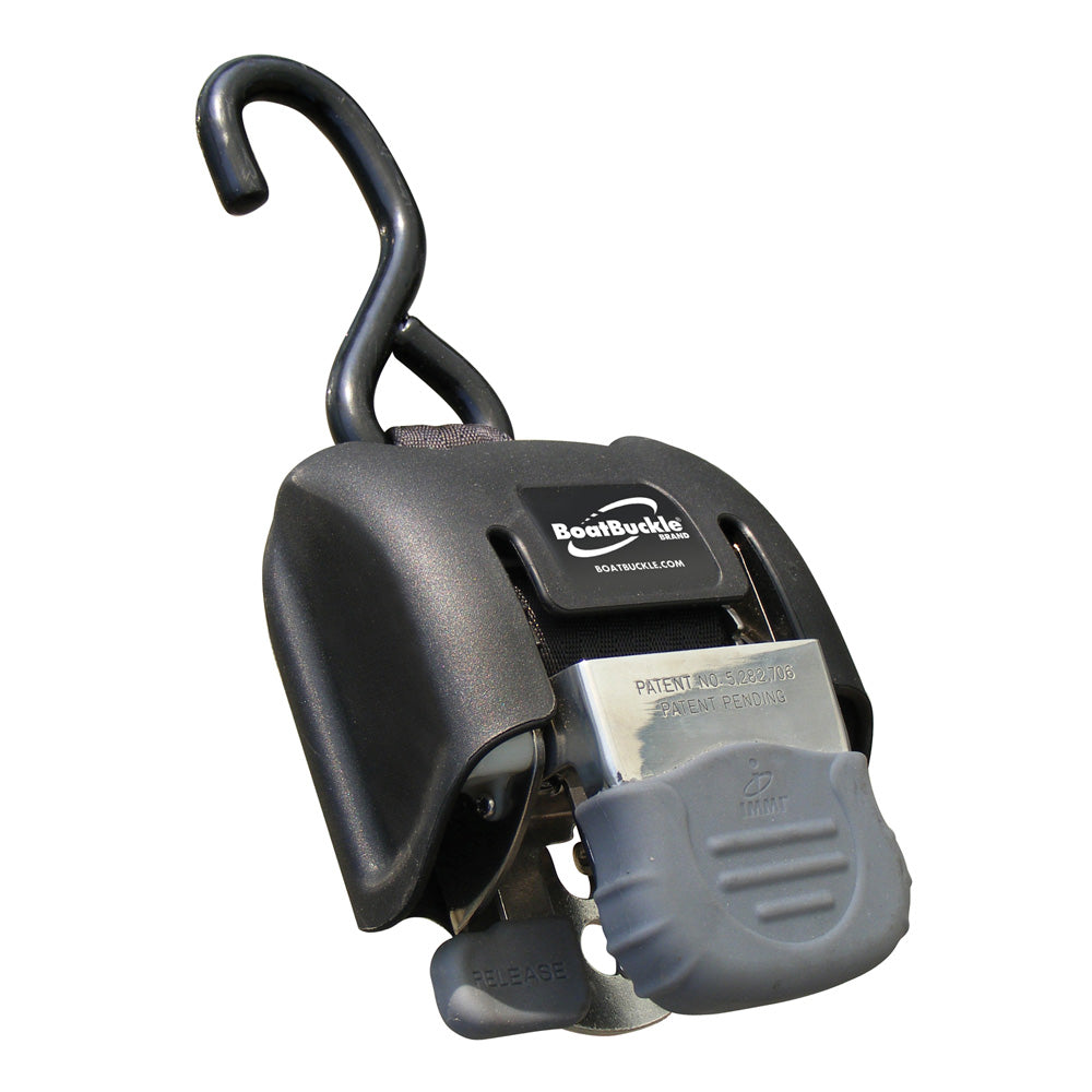 BoatBuckle G2 Retractable Transom Tie-Down - 2"-43" - Pair - Stainless Steel TRAPSKI