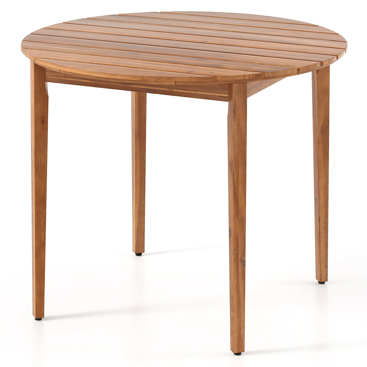 36 inch Acacia Wood Round Outdoor Dining Table for 4 People DirectDeals