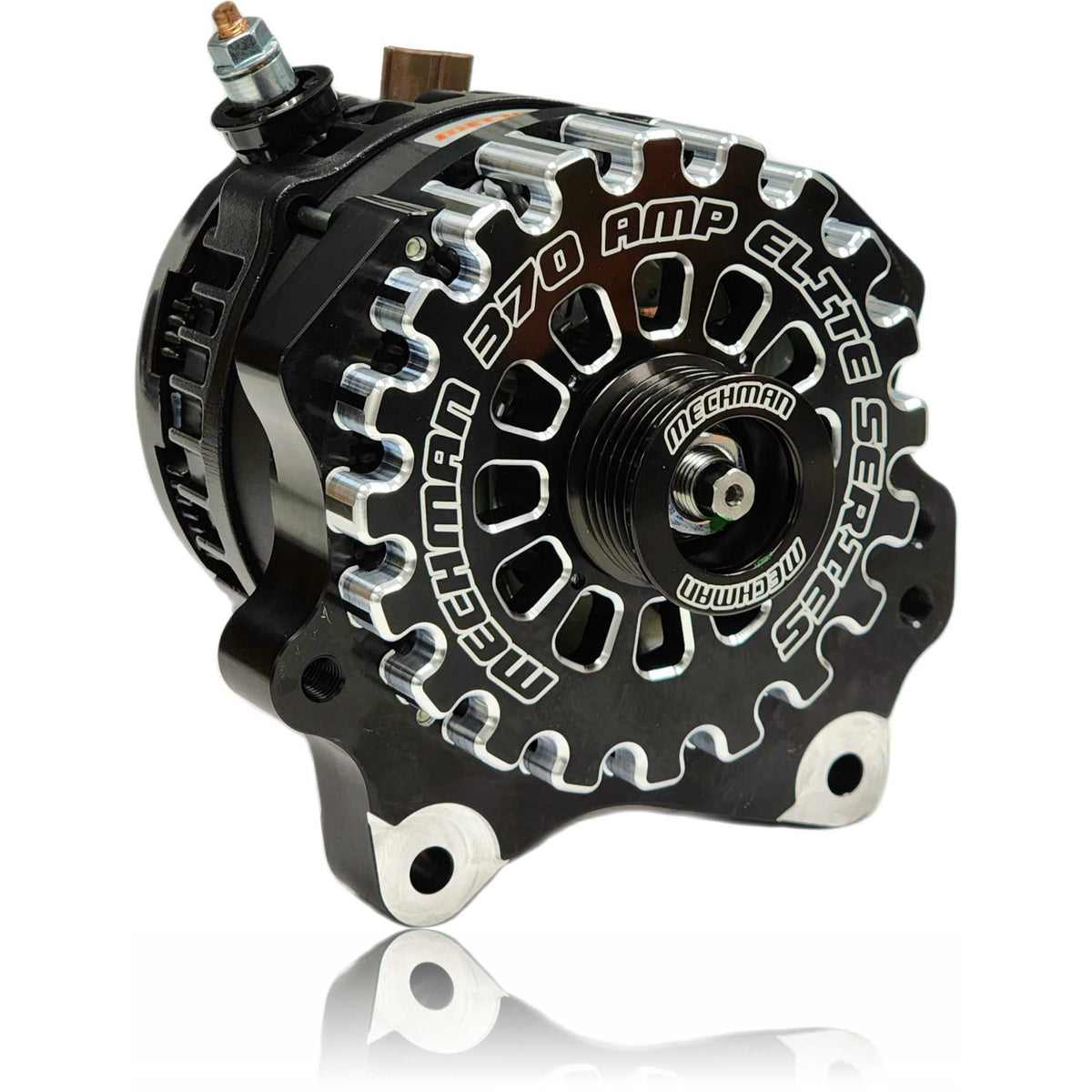 Mechman 370 Amp Billet V-Mount Alternator 1999-2004 Ford Mustang 4.6L SOHC