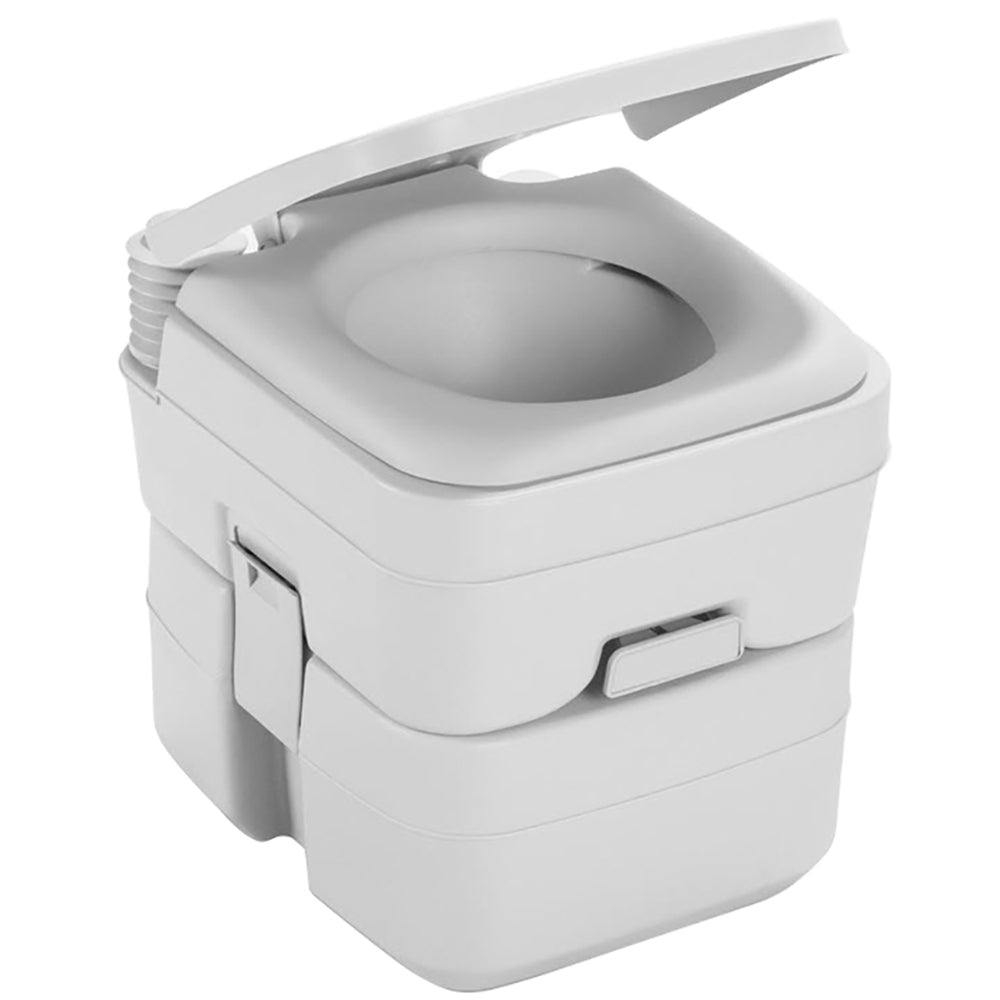 Dometic 965 MSD Portable Toilet w/Mounting Brackets - 5 Gallon - Platinum TRAPSKI