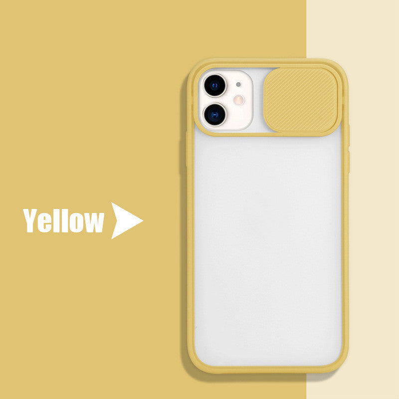 Frosted frame lens phone case