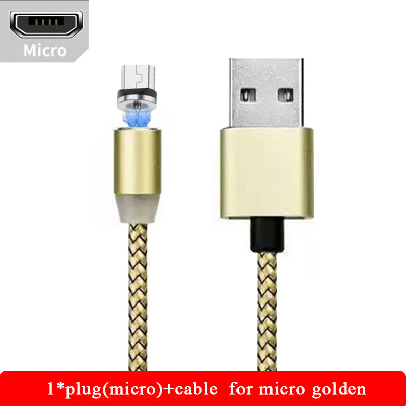 YBD 1m Magnetic LED Charging Cable for Apple