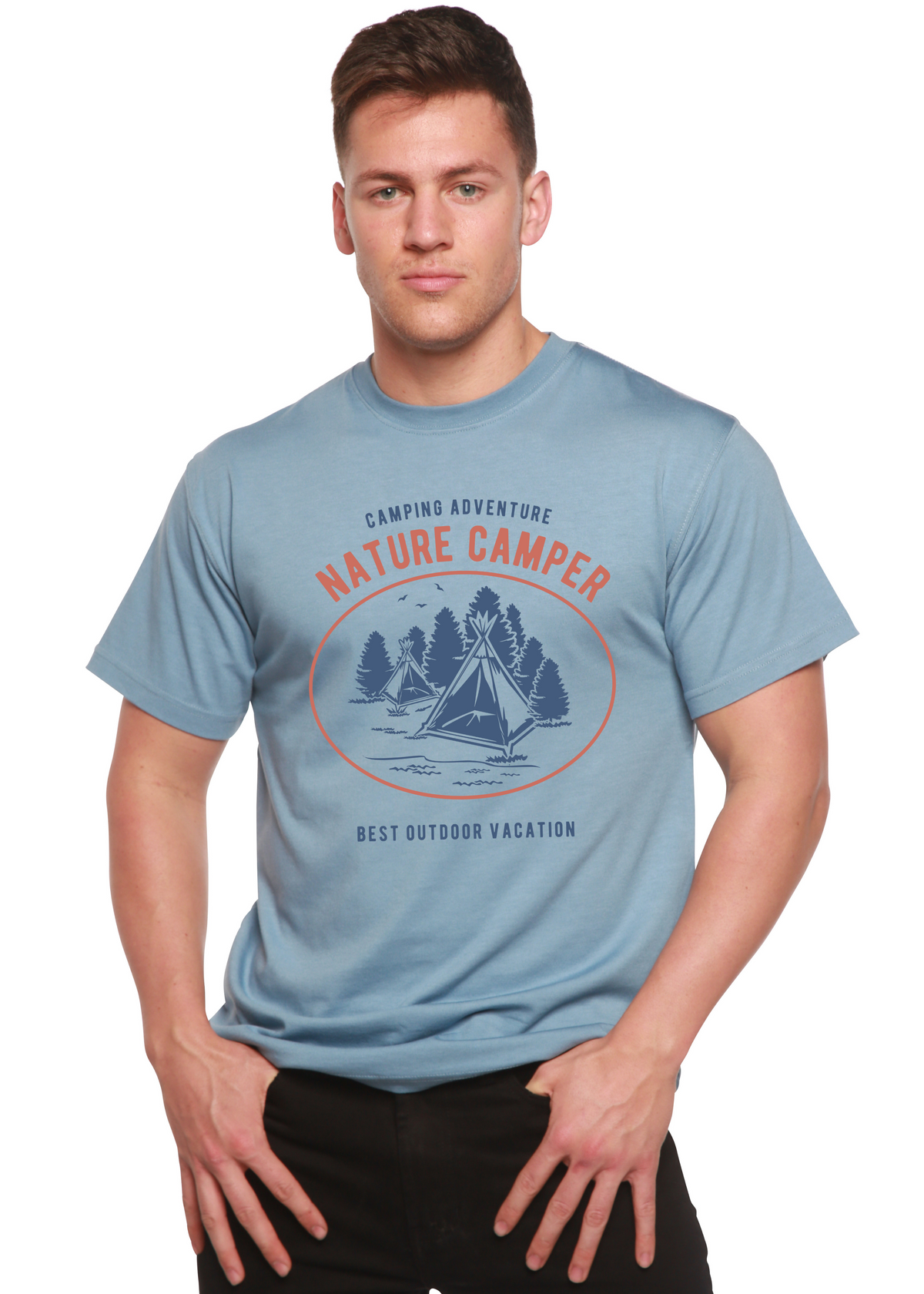 Nature Camper Spun Bamboo® Men's Bamboo Viscose/Organic Cotton Short Sleeve Graphic T-Shirt
