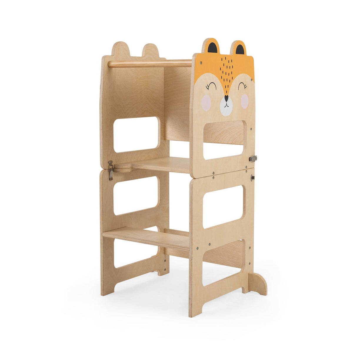 3-in-1 Wooden Kids Step Stool with Chalkboard DirectDeals