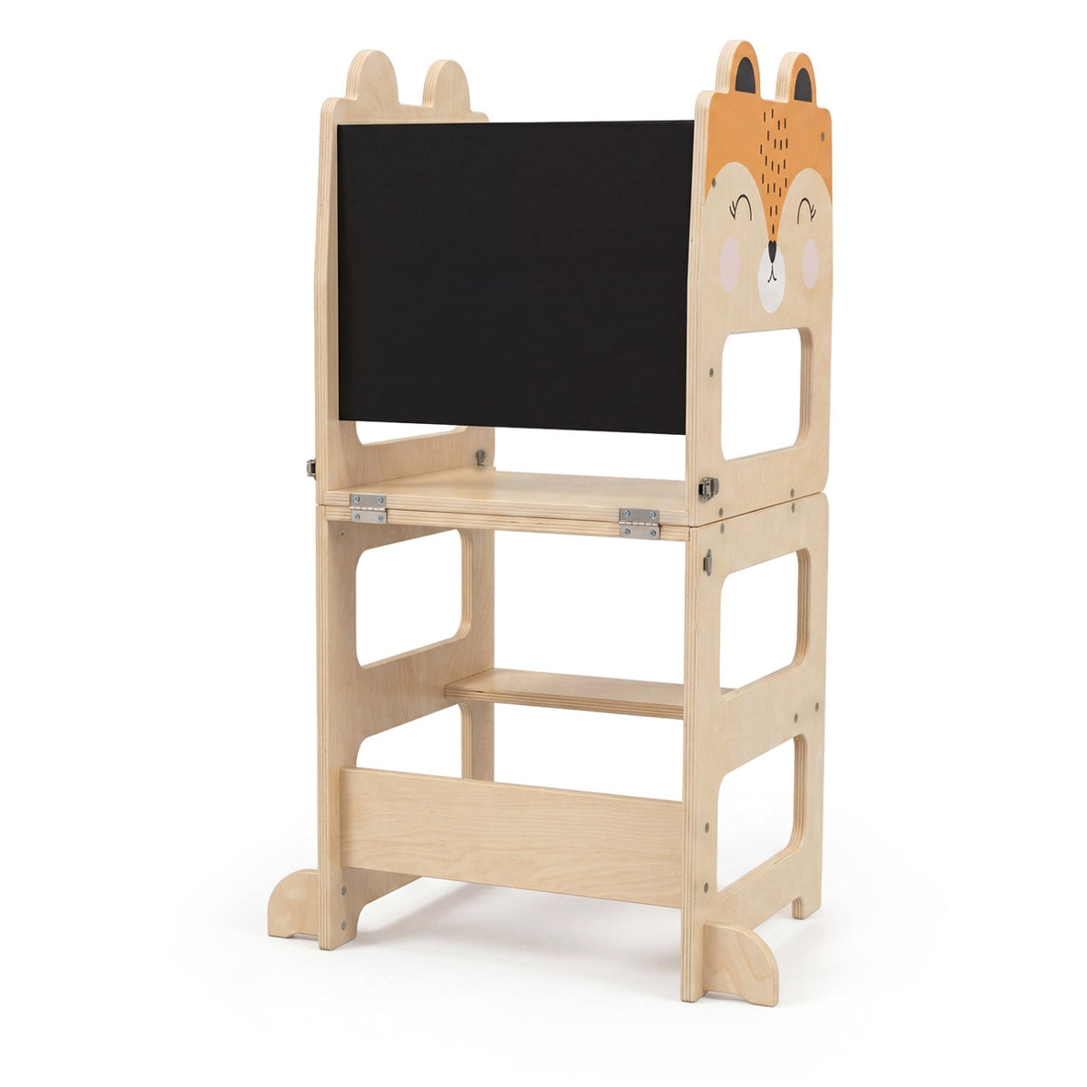 3-in-1 Wooden Kids Step Stool with Chalkboard DirectDeals