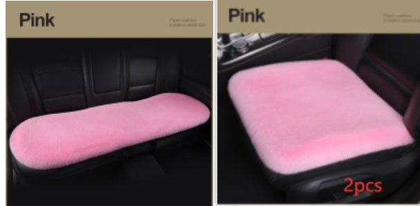 Car Seat Winter Plush Single Seat Square Cushion