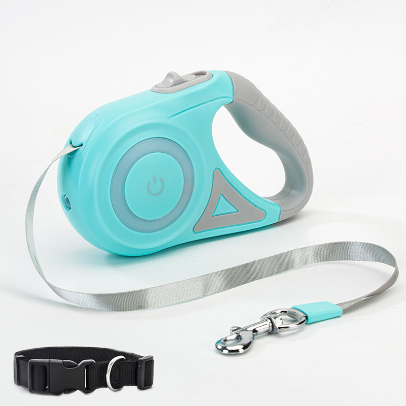 Dog Leash Retractable Leash And Dog Collar Spotlight Automatic Pet Dog Cat Traction Rope For Small Medium Dogs Pet Product My Store