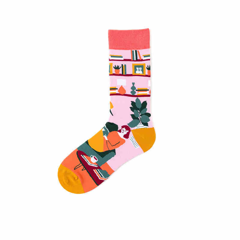 Pure Cotton Street Hip-hop Sports Long Socks