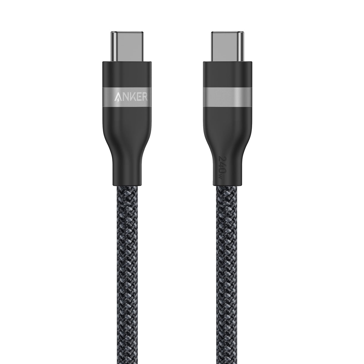 Anker USB-C to USB-C Cable (3 ft / 6 ft, 240W, Upcycled-Braided) Anker