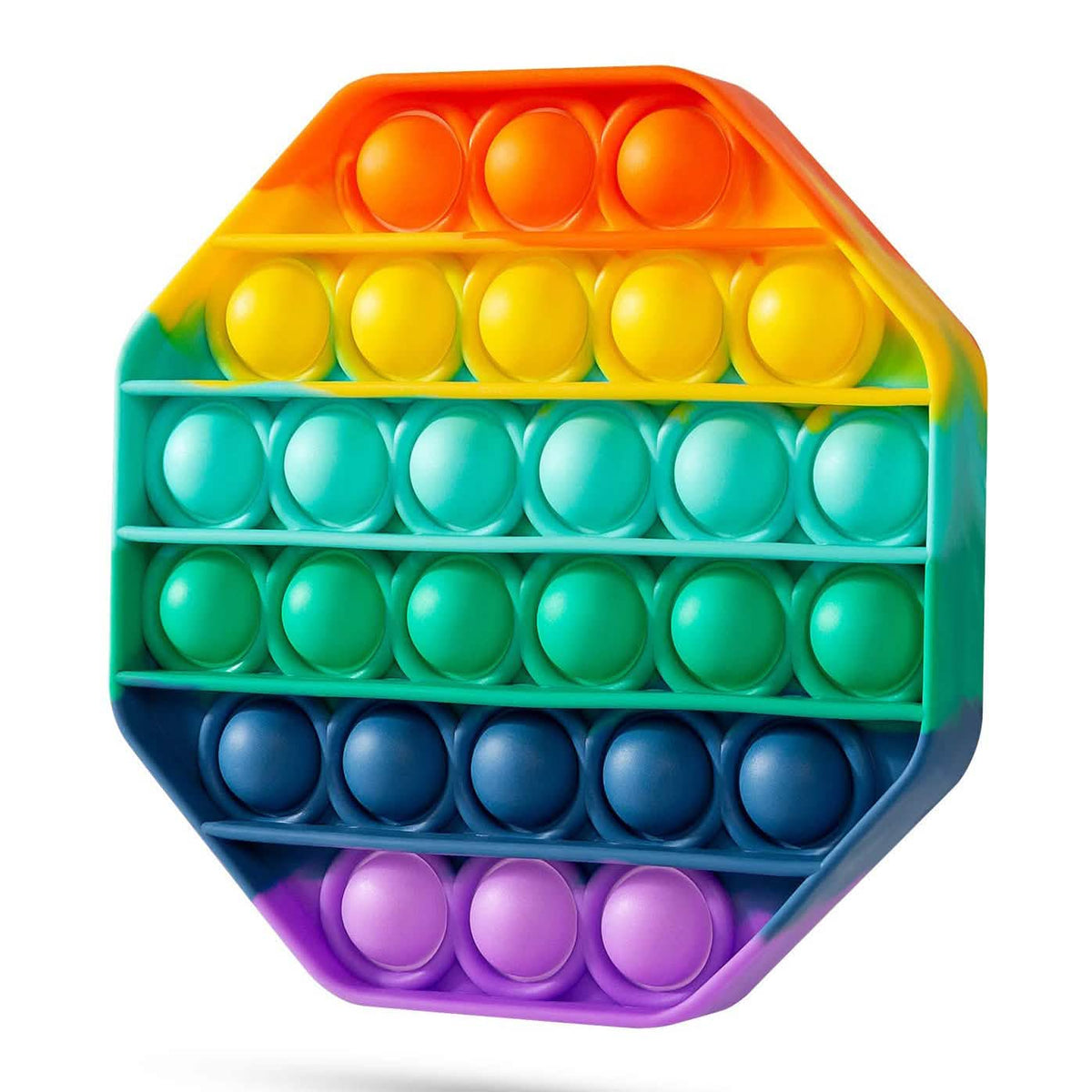 4-Pack: Rainbow Pop-It Bubble Popper