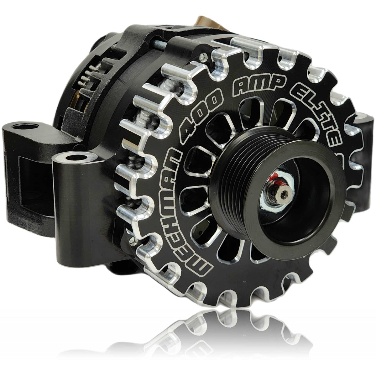 Mechman 400 Amp Billet Elite Series Alternator 2008-2010 Ford 6.4L Power Stroke Super Duty