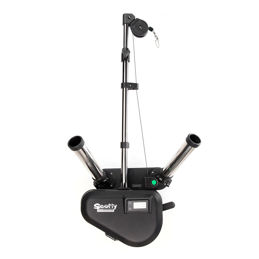 Scotty 2116 HP Depthpower Electric Downrigger 60" SS Telescoping Boom w/Swivel Base - Dual Rod Holder TRAPSKI
