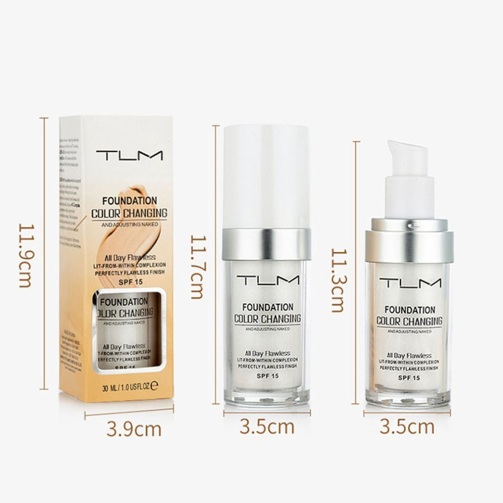 Temperature Liquid Foundation Concealer Portable Natural Color  Makeup Foundation BB Concealer My Store