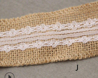 Lace Linen Roll, 5CM Wide, DIY Christmas Decor