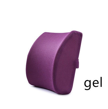 Breathable Ice Mesh Memory Foam Car Waist Cushion