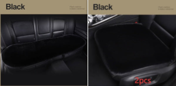Car Seat Winter Plush Single Seat Square Cushion