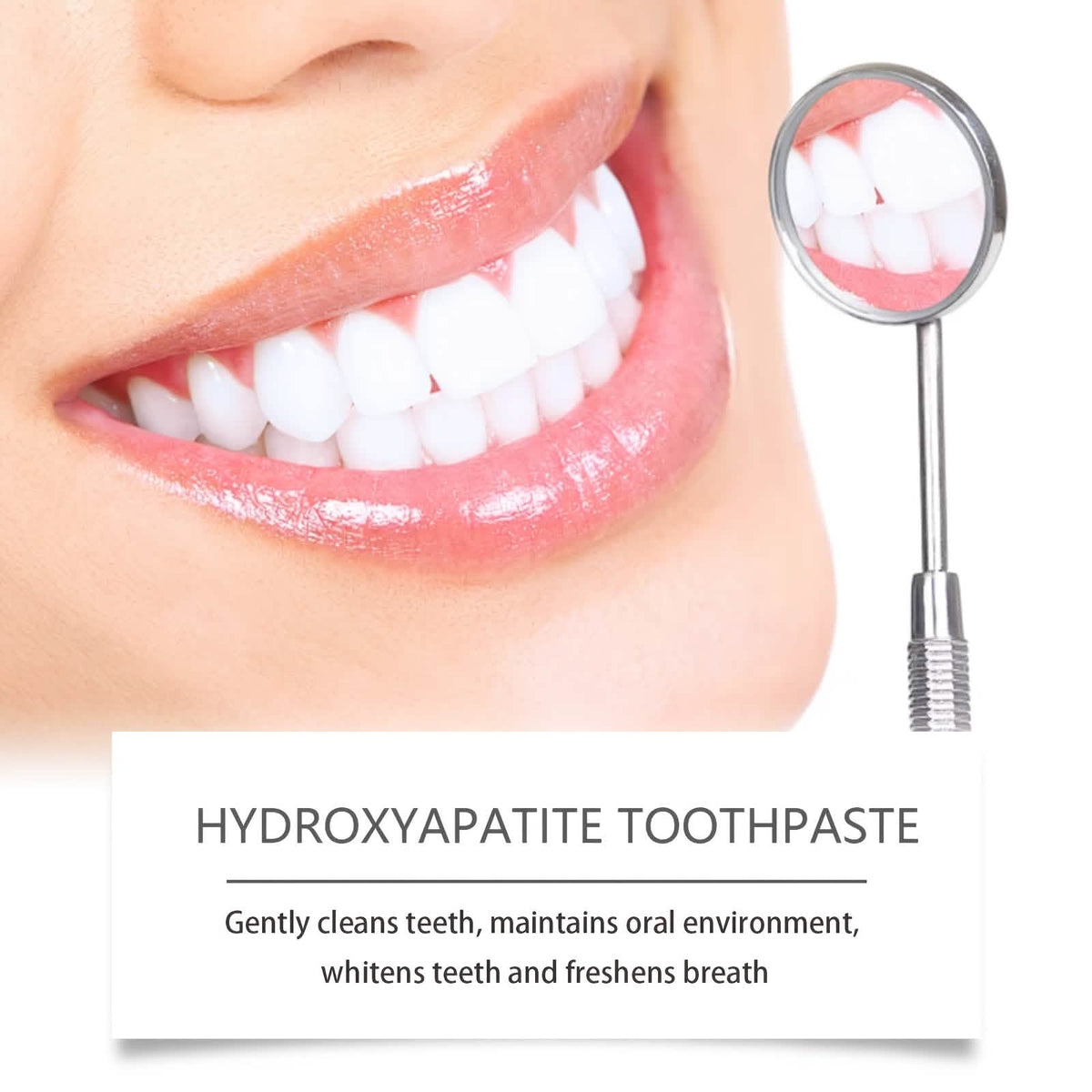 Hydroxyapatite Toothpaste – 7.5% NHAP, Whitening Mint, Gentle Teeth & Mouth Care