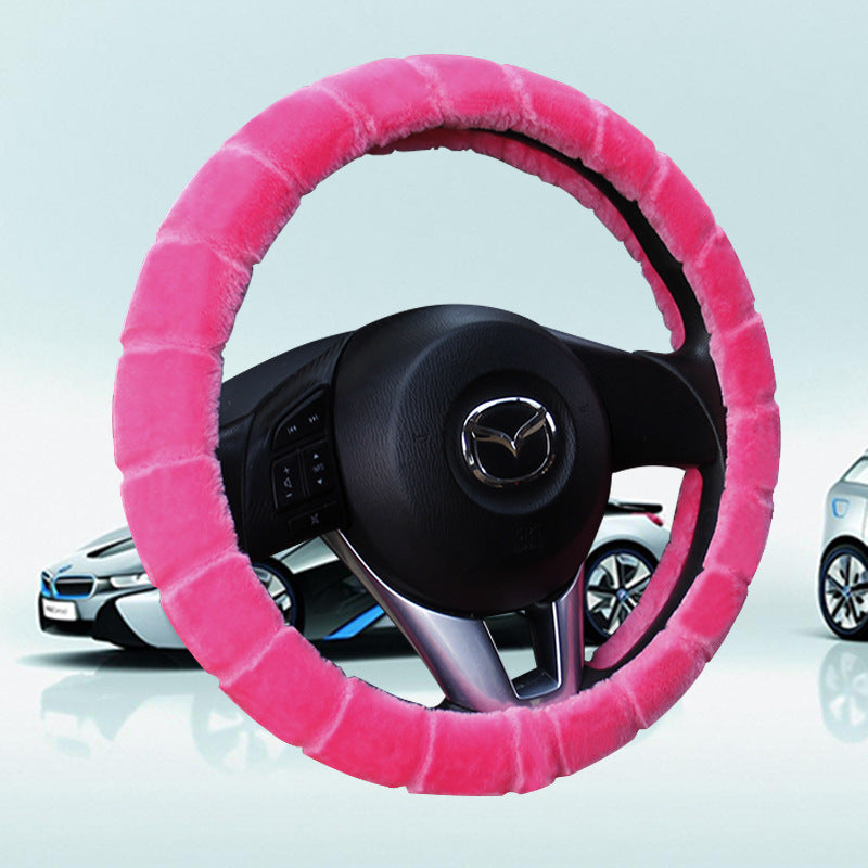 Velvet Plush Winter Steering Wheel Grip