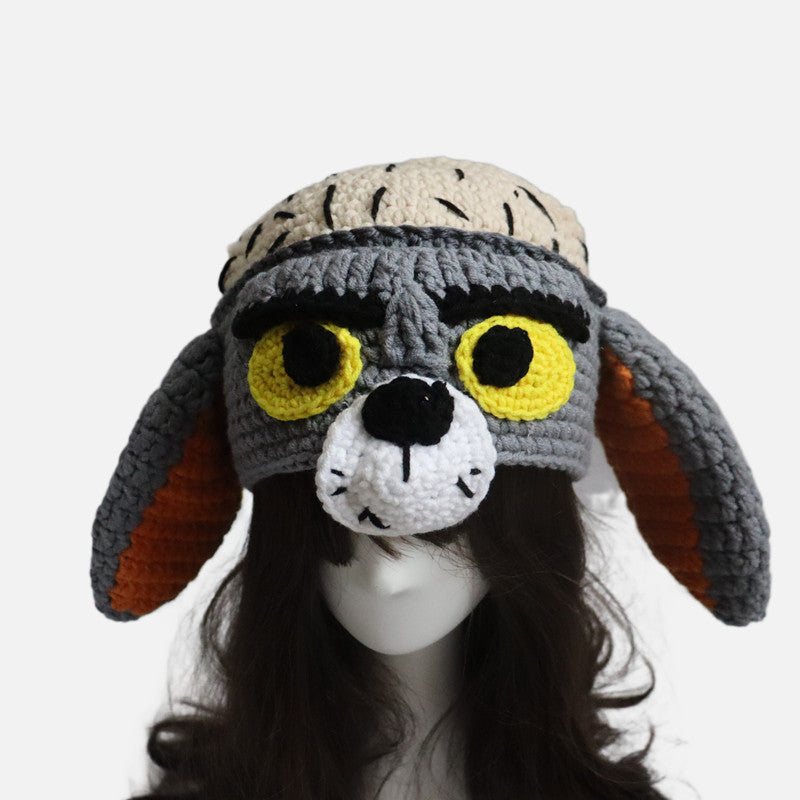 Handmade Knitted Strawberry Hat: Cute Wool All-match Casual Cap