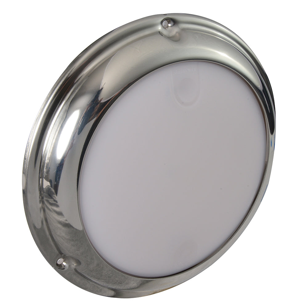 Lumitec TouchDome - Dome Light - Polished SS Finish - 2-Color White/Blue Dimming TRAPSKI