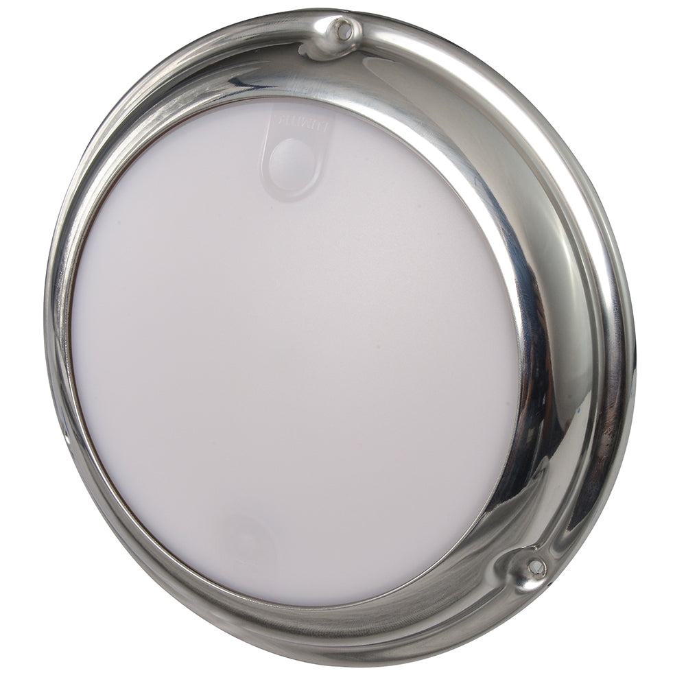 Lumitec TouchDome - Dome Light - Polished SS Finish - 2-Color White/Blue Dimming TRAPSKI
