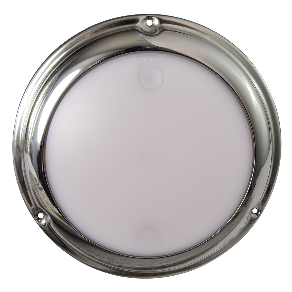 Lumitec TouchDome - Dome Light - Polished SS Finish - 2-Color White/Blue Dimming TRAPSKI