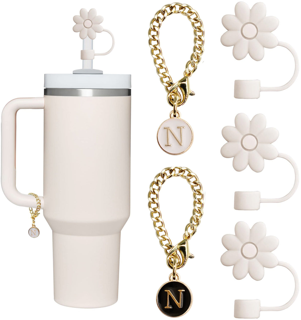Tumbler Letter Handle Charms - 5PCS