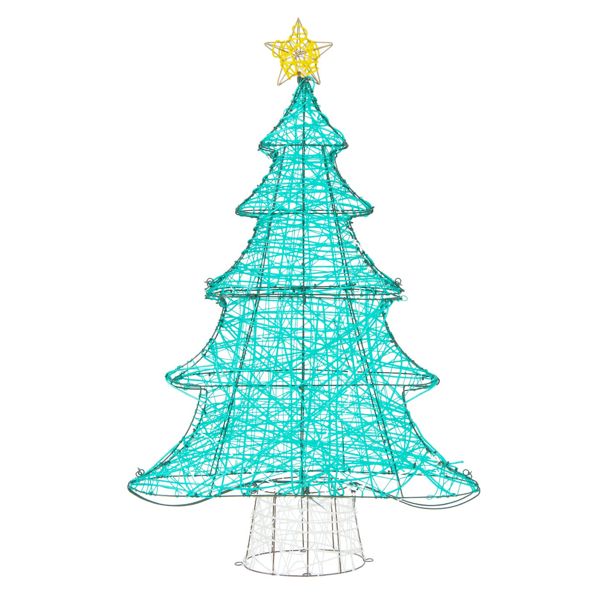 4 Feet Lighted Artificial Christmas Tree with 520 LED Lights and Top Star
