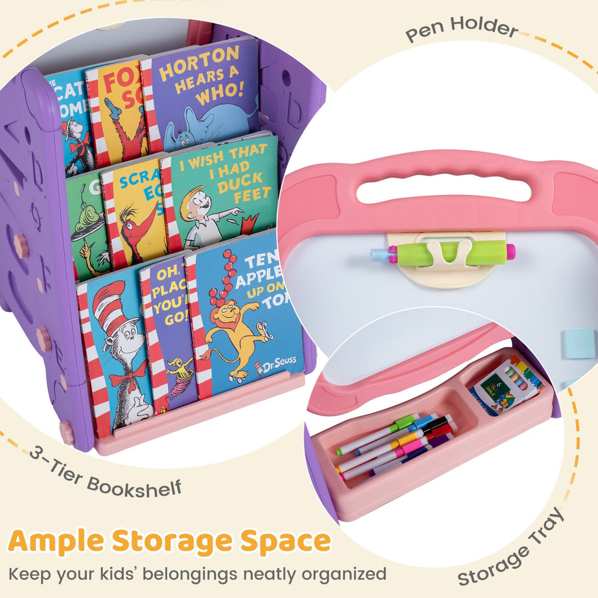 Kids Art Easel 4-in-1 Double Sided Magnetic Board DirectDeals