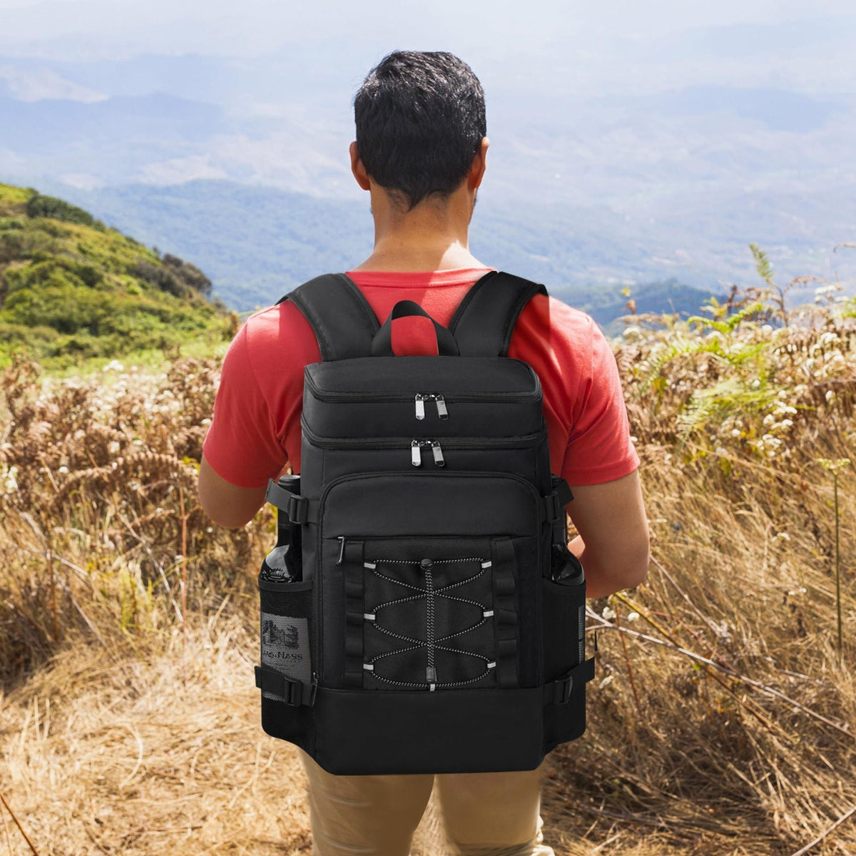 Picnic Backpack Double-Shoulder Insulated Bag Outdoor Cooler Bag